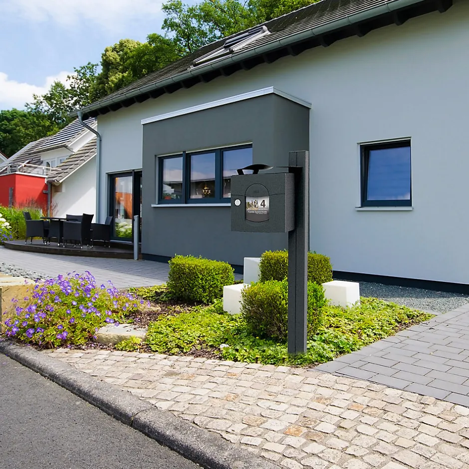 Boite aux lettres Soléa 1 porte Noir Sablé 2100 MS-Renz Sale