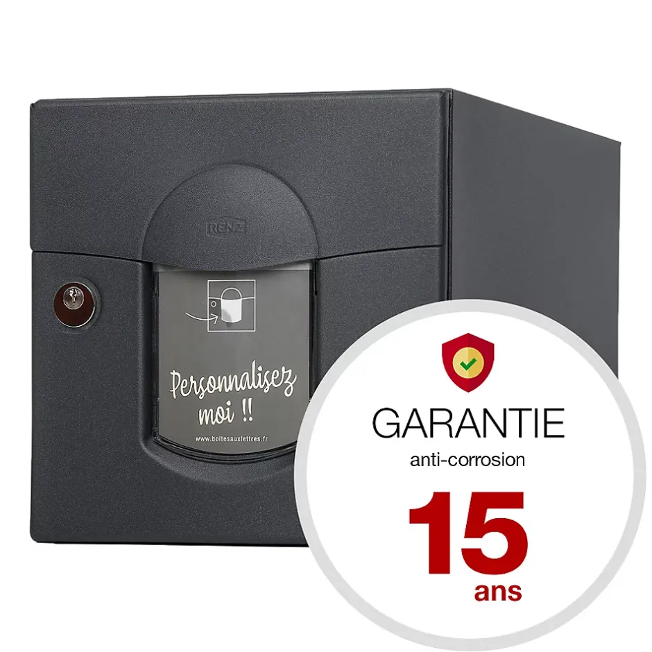 Boite aux lettres Soléa 1 porte Noir Sablé 2100 MS-Renz Sale