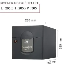 Boite aux lettres Soléa 1 porte Noir Sablé 2100 MS-Renz Sale