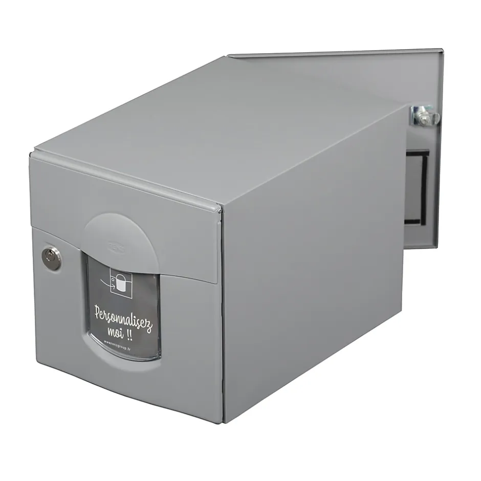 Boite aux lettres Soléa 2 portes Gris RAL 7037 mat-Renz