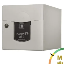 Boite aux lettres Soléa 1 porte Ton pierre aspect sablé RAL 1013MS^Renz Sale