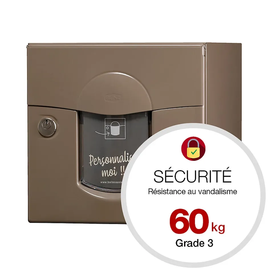 Boite aux lettres Soléa 2 portes taupe RAL 7006 B^Renz