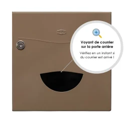 Boite aux lettres Soléa 2 portes taupe RAL 7006 B^Renz