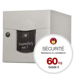 Boite aux lettres Soléa 2 portes Ton pierre aspect sablé RAL 1013MS-Renz Clearance