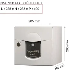 Boite aux lettres Soléa 2 portes Blanc 9010 mat^Renz Hot