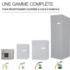 Boite aux lettres Soléa 2 portes Blanc 9010 mat^Renz Hot