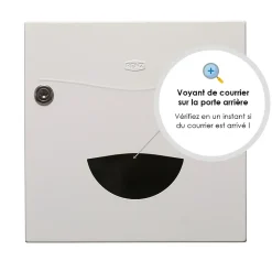 Boite aux lettres Soléa 2 portes Blanc 9010 mat^Renz Hot
