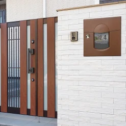 Boite aux lettres Soléa 1 porte Rouille mat sablé RAL 0210 MS-Renz Best