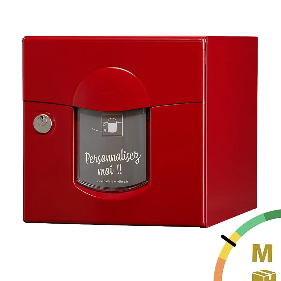 Boite aux lettres Soléa 2 portes rouge 3004 B-Renz Discount