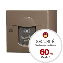 Boite aux lettres Soléa 1 porte Taupe RAL 7006 B^Renz Best