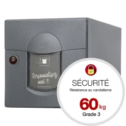 Boite aux lettres Soléa 2 portes Gris anthracite aspect sablé REN 0206MS-Renz Best