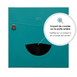 Boite aux lettres Soléa 2 portes turquoise 6033 B^Renz Hot