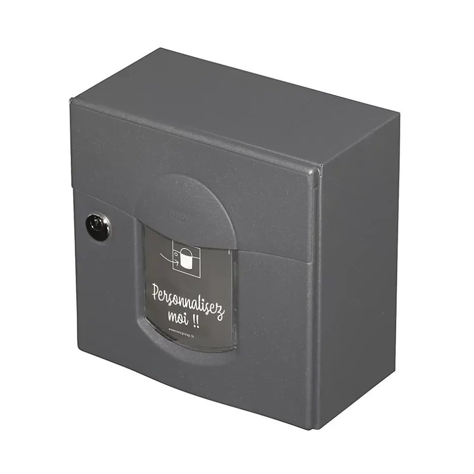 Boite aux lettres Soléa compact Gris anthracite aspect sablé REN 0206MS-Renz Discount