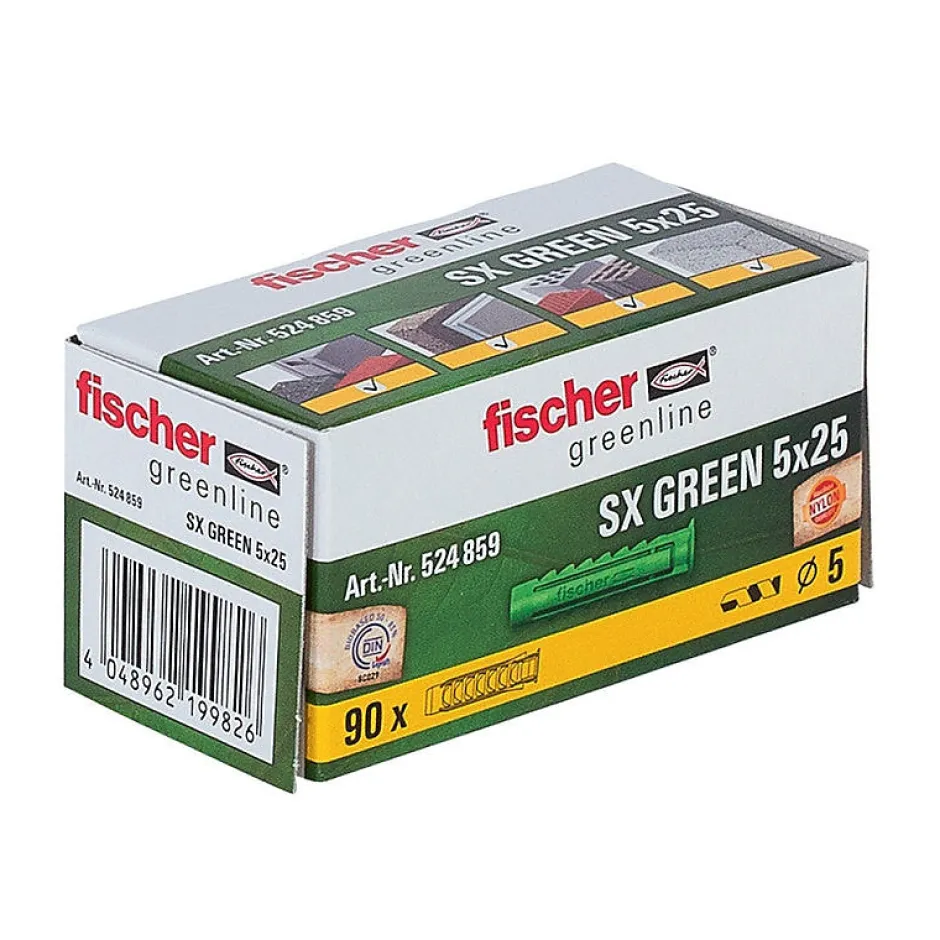 Boite De 90 Chevilles À Expansion Sx - Vert-Fischer Discount