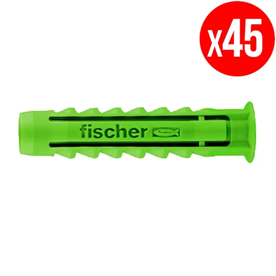 Boite De 45 Chevilles À Expansion Sx - Vert-Fischer Clearance