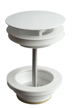 Bonde à écoulement libre blanc mat pour vasque Havana-Decotec Sale