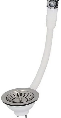 Bonde à panier sans trop plein, plateau chromé Diamètre 114 -^Nicoll New