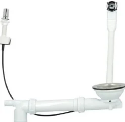 Bonde à panier sans trop plein, plateau chromé Diamètre 114 -^Nicoll New