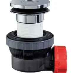 Bonde + siphon lavabo d32 quick clac - - Installation rapide et facile - Noir, gris, blanc et rouge^Wirquin Sale