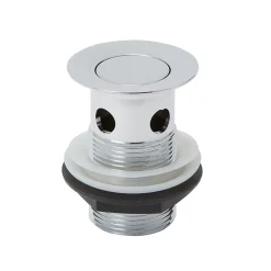 Bonde chromée pour vasque avec clapet rotatif et trop-plein-Flomasta Best