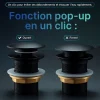 Bonde clic-clac - Push System - Coloris Noir mat-Dileci Hot