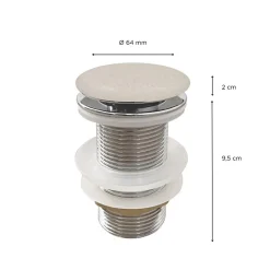 Bonde clic-clac en grès et laiton JAMES^Mob-In Hot