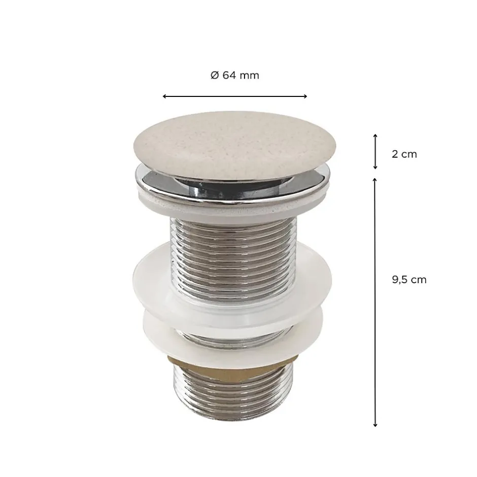 Bonde clic-clac en grès et laiton JAMES^Mob-In Hot