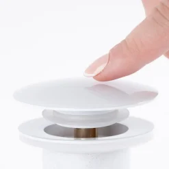 Bonde clic-clac lavabo sans trop plein, blanc^Wanda Collection Clearance