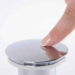 Bonde clic-clac sans trop plein pour plan épais, chromé-Wanda Collection