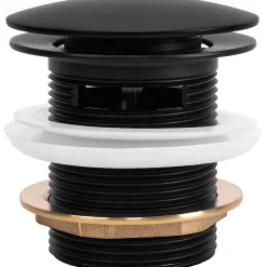 Bonde De Baignoire Klik-Klak 6Cm Black 7X7X8Cm-Rea Online