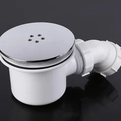 Bonde de douche amovible, couvercle de bonde universel, bouchon de douche chromé, débit rapide-Deko Online