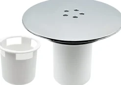 Bonde de douche amovible, couvercle de bonde universel, bouchon de douche chromé, débit rapide-Deko Online