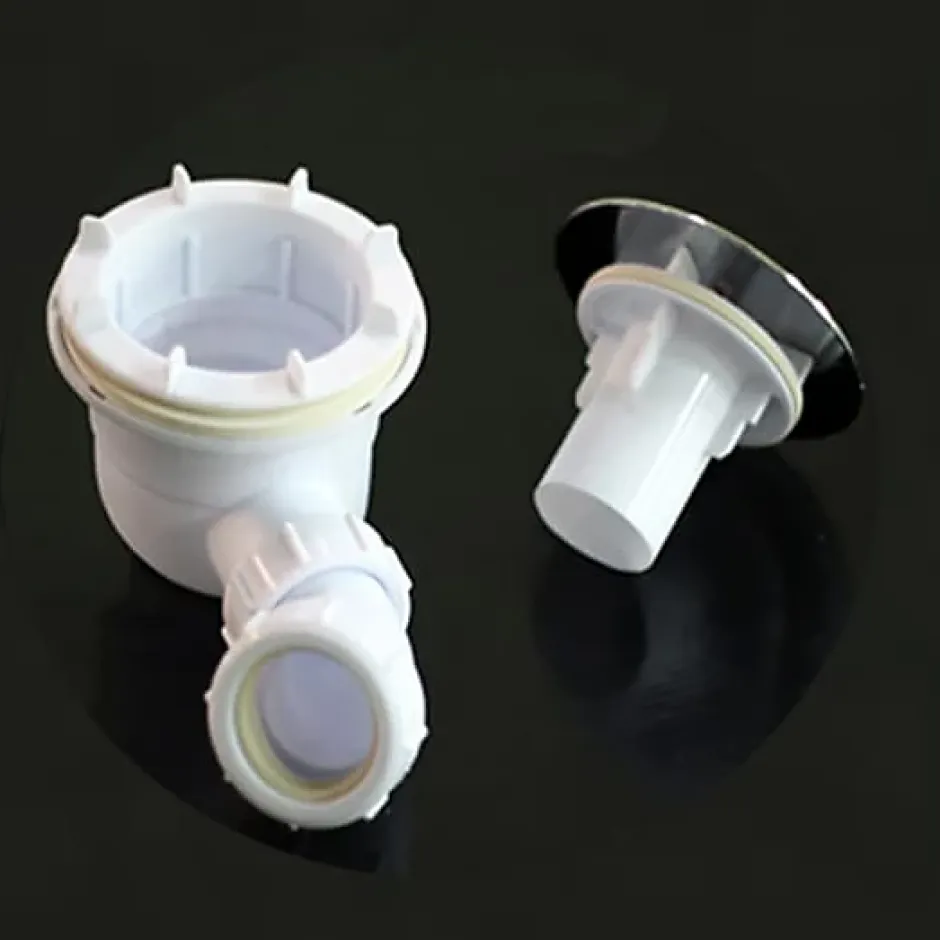 Bonde de douche extra plate avec diamètre 90 mm - installation facile, évacuation rapide - avec tuyau flexible^AICA Sanitaire Best