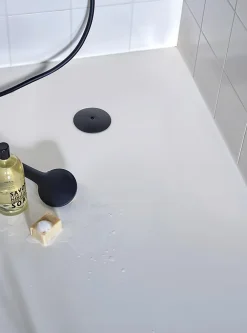 Bonde de douche extra-plate Dôme noir^Wirquin Online