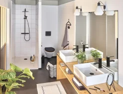 Bonde de douche extra-plate Dôme noir^Wirquin Online