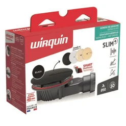 Bonde de douche Slim+ Ø118 mm noir^Wirquin Hot