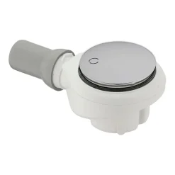 Bonde de douche sortie horizontale Tempoplex Plus 90mm avec cache chromé brossé^Villeroy & Boch Clearance
