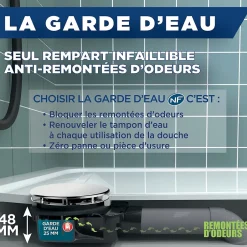 Bonde de douche ultra plate Smart Ø90mm^Valentin Discount