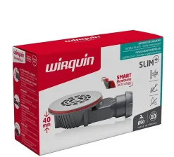 Bonde de douche SLIM + ø40 mm grille plate inox brossé-Wirquin Best