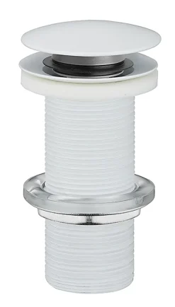 Bonde de lavabo ø 63 mm avec clapet clic clac blanc sans trop plein-Rousseau Online