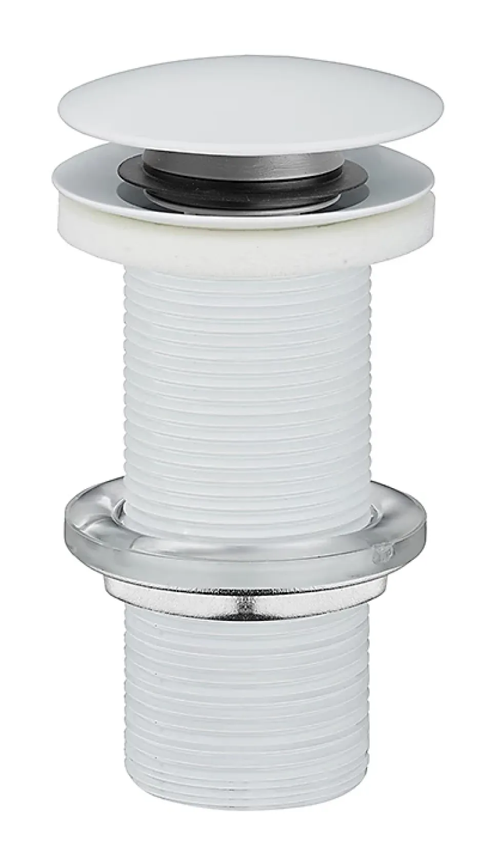 Bonde de lavabo ø 63 mm avec clapet clic clac blanc sans trop plein-Rousseau Online