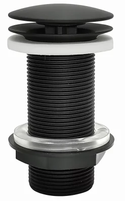 Bonde de lavabo à écoulement libre Ø 60 mm laiton noir^Rousseau New