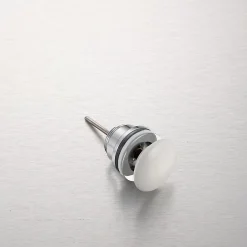 Bonde de lavabo en laiton Click-Clack modèle D universelle pour lavabo 1/4 de pouce avec tête en céramique blanche^Balneo Sale