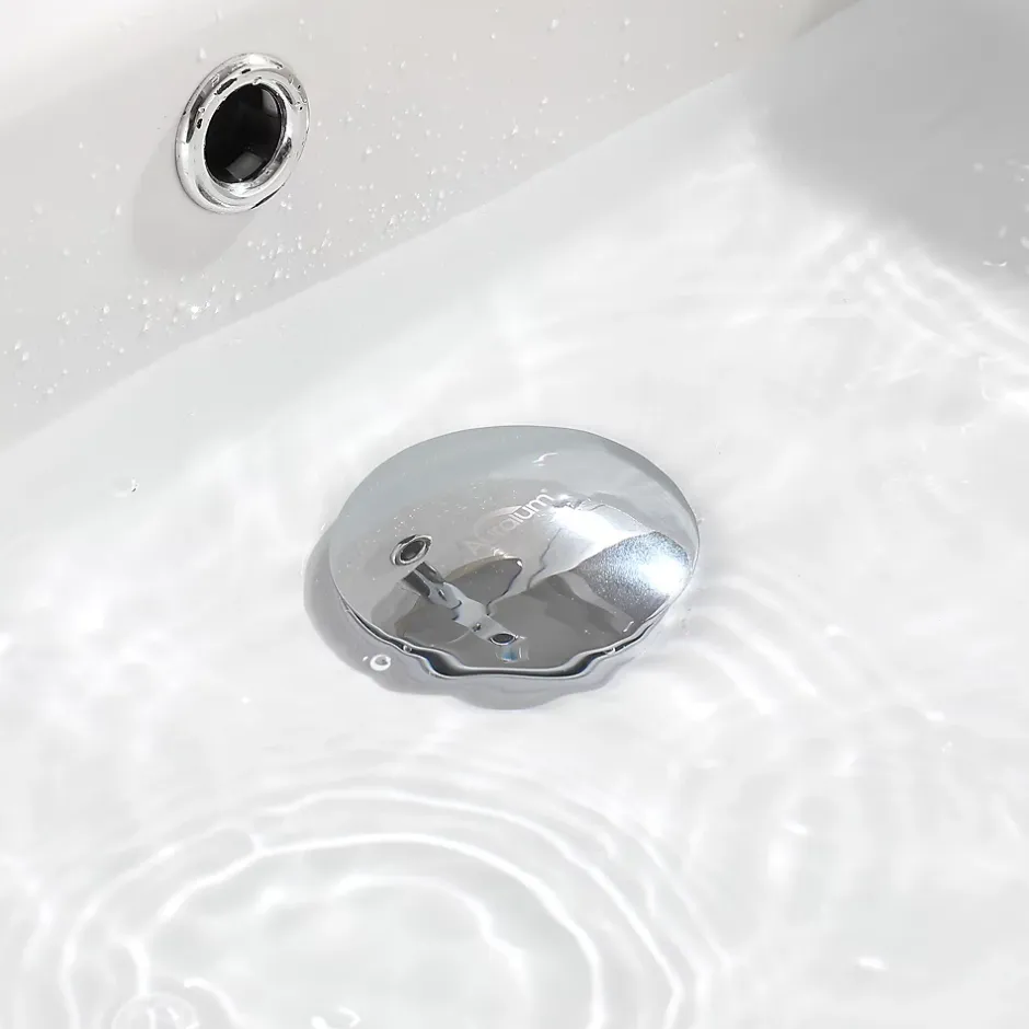 Bonde de Lavabo Pop Up en Laiton Universel AntiBlocage G 1-1/4"^Auralum Max New