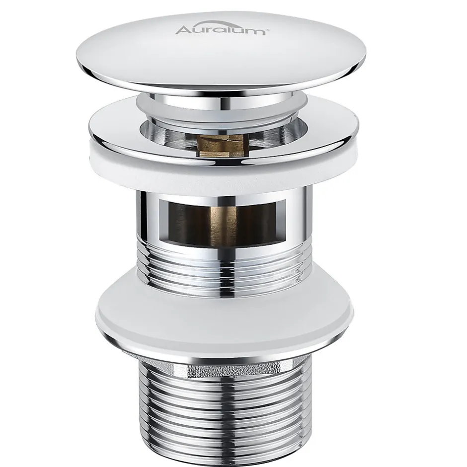 Bonde de Lavabo Pop Up en Laiton Universel AntiBlocage G 1-1/4"^Auralum Max New
