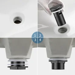 Bonde de Lavabo Pop Up en Laiton Universel AntiBlocage G 1-1/4