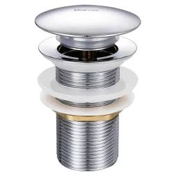 Bonde de Lavabo Pop-up en Laiton sans Trop-plein Chromé G 1-1/4