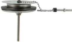 Bonde et vidage plastique pour évier grès à double paroi - Diamètre: 84 mm - Diamètre sortie: 1