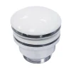 Bonde lavabo clic-clac 3 coloris pour vasques Blanc brillant^Sanycces Hot