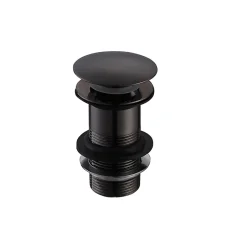 Bonde lavabo noir mat pour vasques sans trop-plein-Stano Online